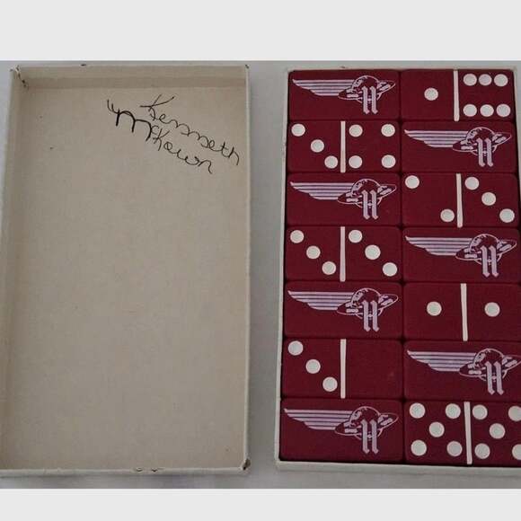 Halliburton Super Cementer Promotional Red Dominoes Set